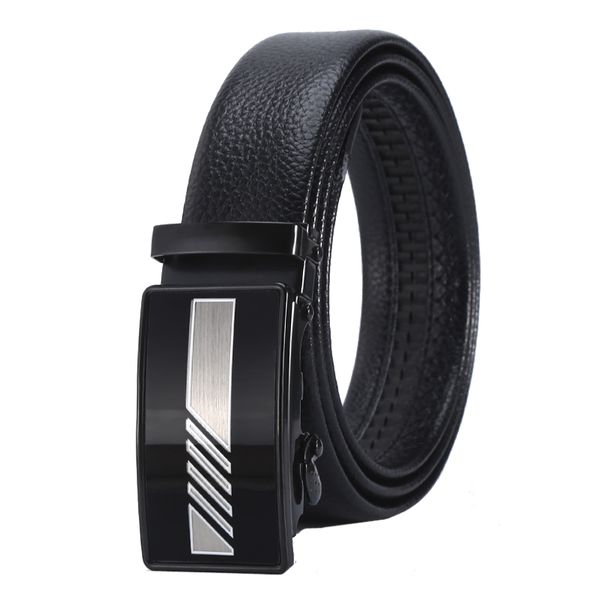 Stylish Men Belt Business Casual Adjustable Length Automatic Buckle