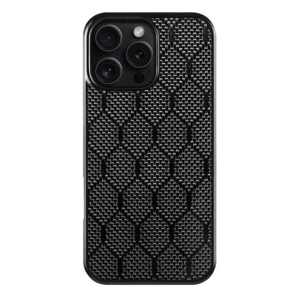 Carbon Fiber Honeycomb Phone Case Compatible With iPhone 16 Pro Max