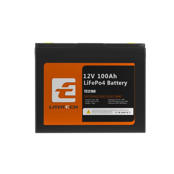 Lithtech 12V 100AH LiFePo4 battery