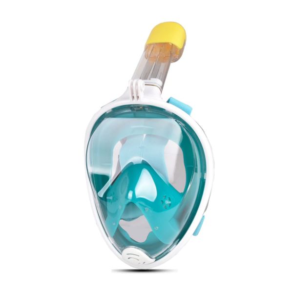 Underwater Snorkelling Anti-Fog Full Face Diving Mask - Kids-Green Xs