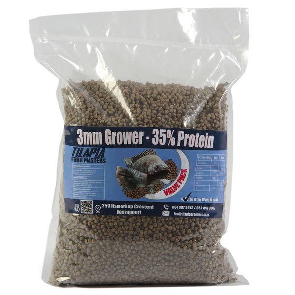 Tilapia Food Masters - Fish food - 3mm Pellets - 35% Protein