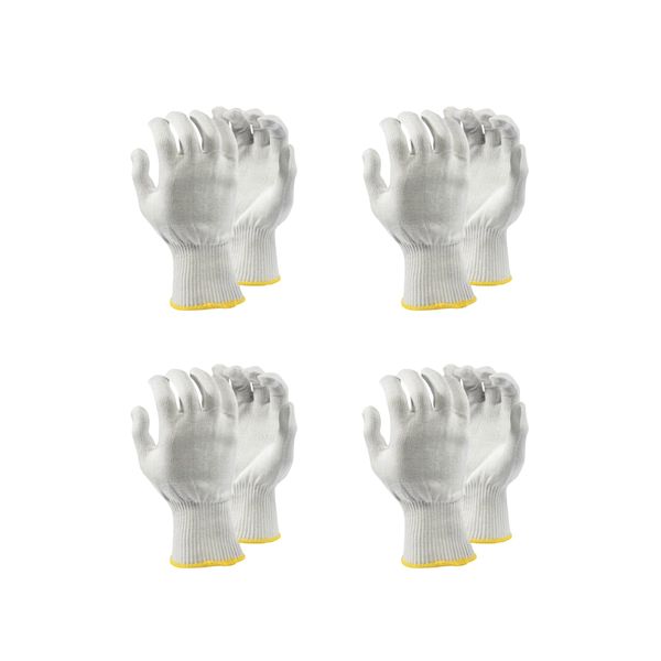 4 Pack Dromex Nylon Inspectors Gloves Size 10 - Value Deal