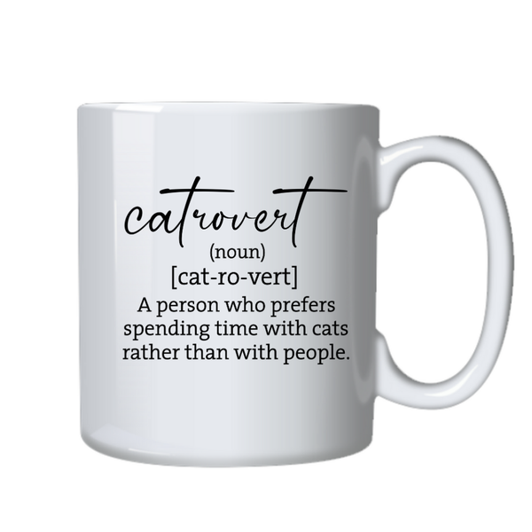 Catrovert Cat Pet Lover Fun Cute Mug Ideal Gift for Birthday Christmas 402