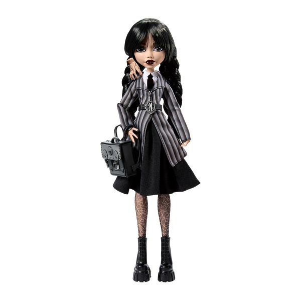 Monster High Wednesday Addams in Nevermore Academy Uniform with Thing