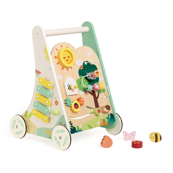 Classic World - Wooden Forest Baby Walker - Multi-Activity with Blocks