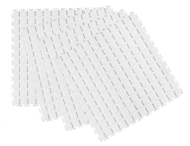 White Pvc Interlocking Floor Mats 4Sqm = 16 Tile image