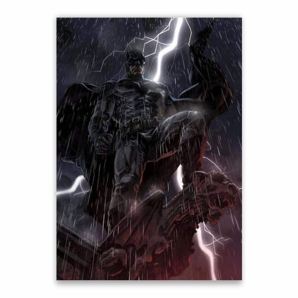 Batman In The Rain And Thunder Poster - A1