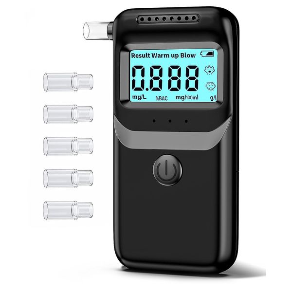 Digital Alcohol Breath Tester Professional Breathalyzer Device