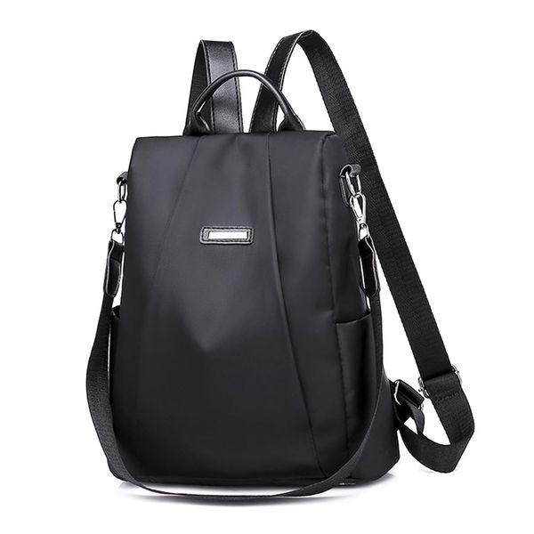 Backpack Crossbody Bag for Women, Shoulder Bags, Anti-Theft Daypack - Black