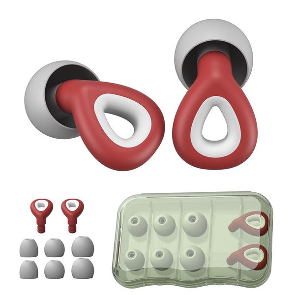 Reusable Silicone Earplugs ES300 - Powerful Noise Reduction for Sleeping