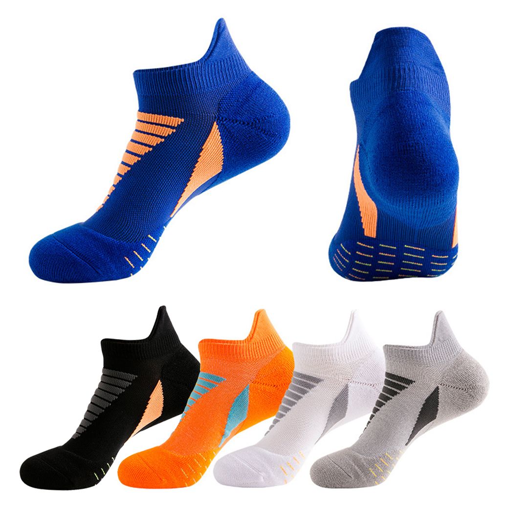 Sports Socks For Men Athletic Ankle Socks Non-slip and Breathable - 5 Pack