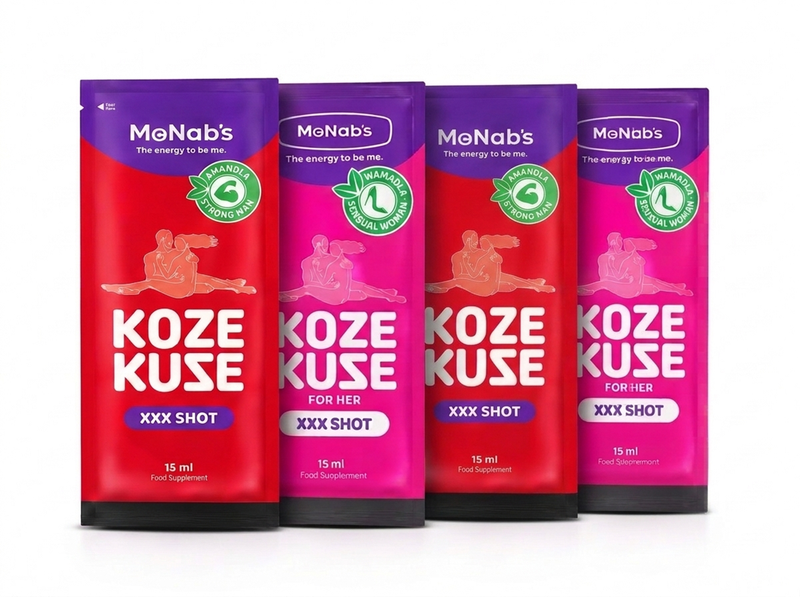 4 Pack | Koze Kuze | Him &amp; Her | 15ml | Libido, Performance, Mood | McNab's