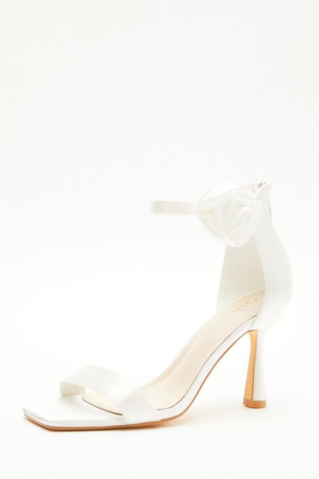 Quiz Ladies - Bridal Satin Corsage Heeled Sandals | Shop Today. Get it ...