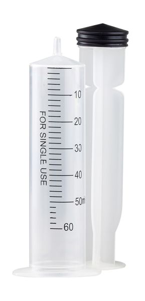 Beare 60ML Catheter Syringe With Luer Slip And Cap Pack of 25