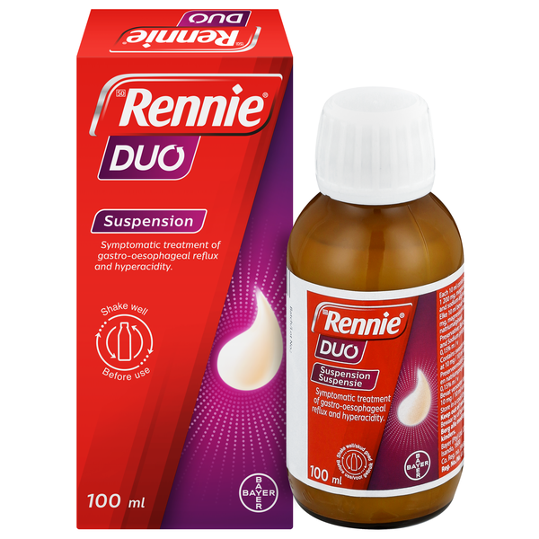 Rennie Duo Suspension 100ml - Gentle Relief for Reflux &amp; Heartburn