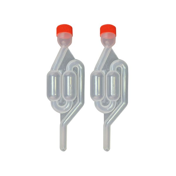 2 x S-Shape One way Fermentation Airlock