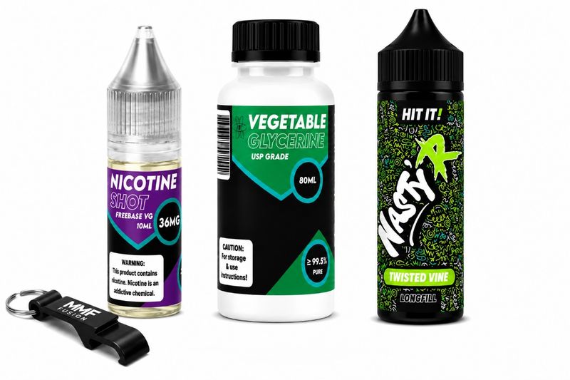 Nasty R MMF Longfill 120ml e-liquid - Twisted Vine 3mg (Pack of 4)