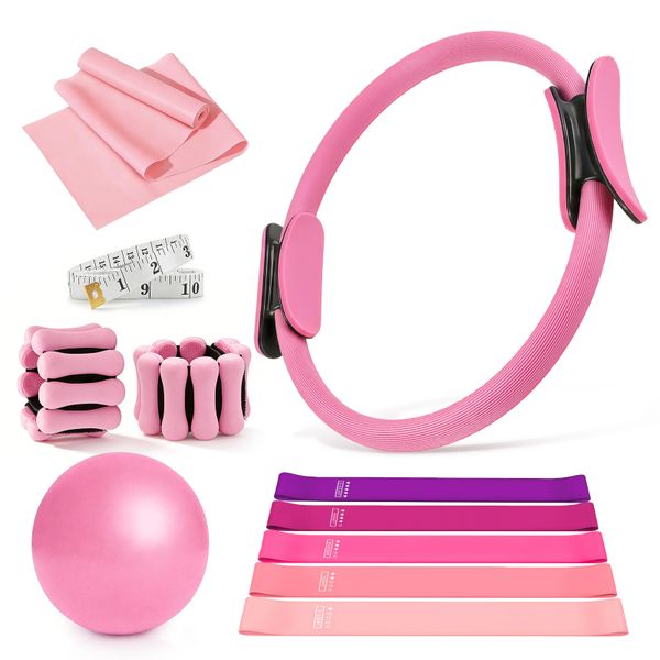 11pcs Home Pilates Essentials Kit Women Pilates Equipment Set Fitness Kit