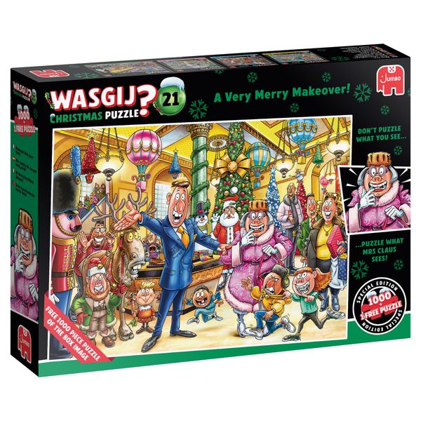 Jumbo Wasgij Christmas 21 - A Very Merry Makeover! Puzzle - 2 x 1000 Pieces