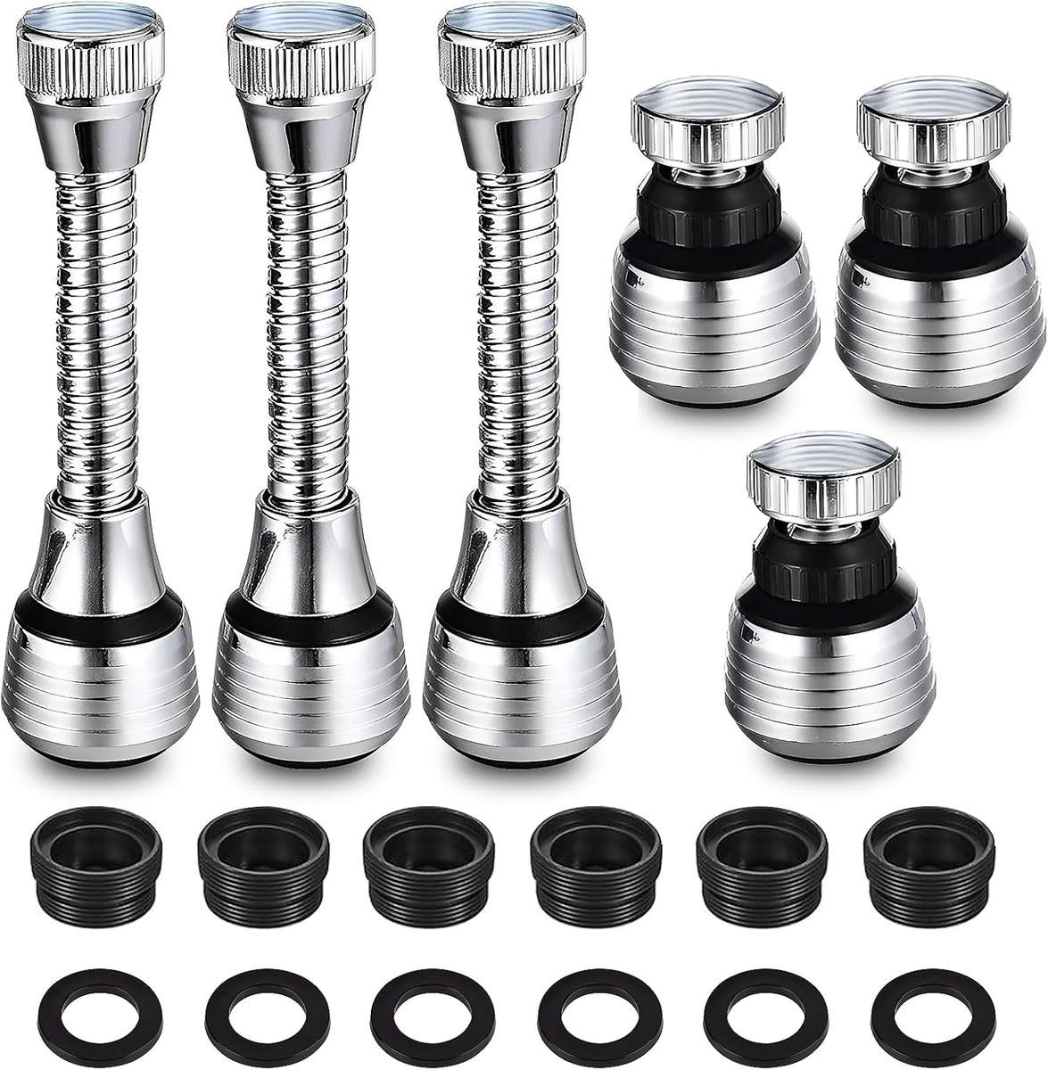 6x 360 Rotating Tap Extender | Universal Adapter | 2 Water Modes