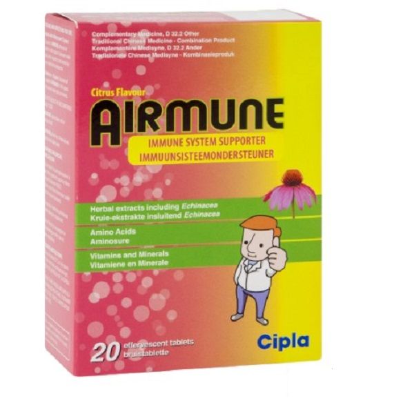 Airmune - Effervescent Tablets 20 (Citrus Flavour)