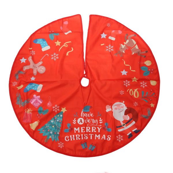 Christmas Tree Skirt Outdoor Xmas Floor Mat Cover Home Decoration D
