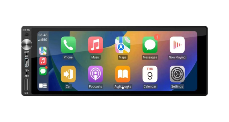 BlackSpider BSDD1686A 1Din 6.86'' Wireless Apple CarPlay Android Auto Radio