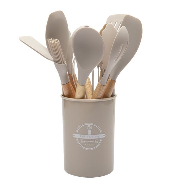 12-Piece Silicone Kitchen Utensil Set, High-Temperature Resistant