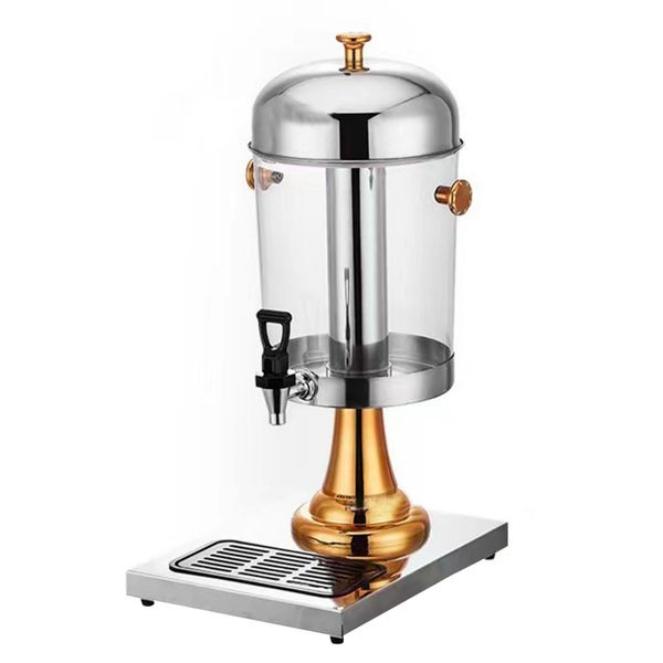 8L Drinks Dispenser Stainless Steel Clear PC Beverages Refreshment