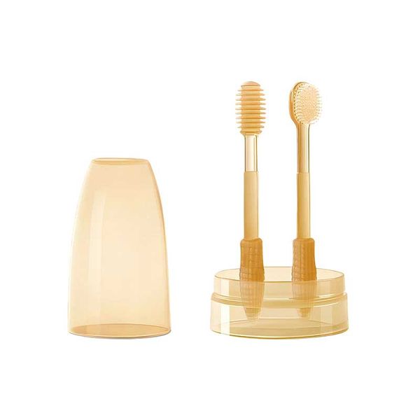 Baby Silicone Tongue Brush Infant Toddler Oral Care Toothbrush