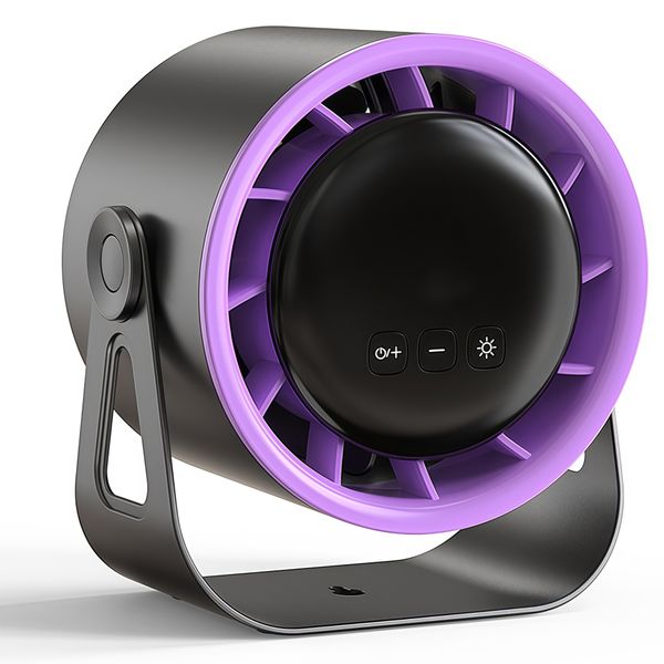 Portable Desktop Fan Digital Display Rechargeable USB Small Quiet Fan