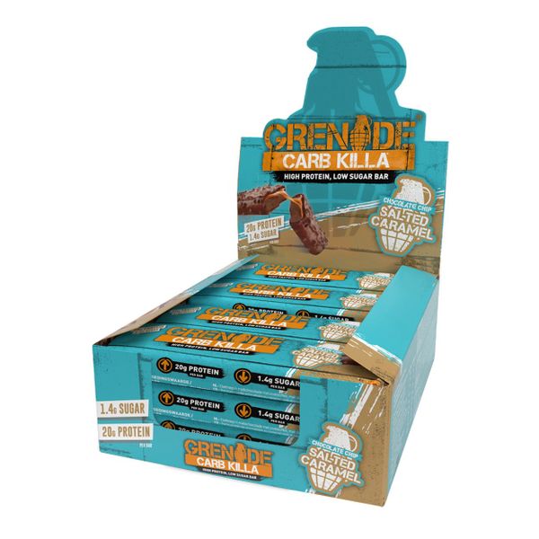 Grenade High Protein, Low Sugar Bar, 12 x 60g - Salted Caramel