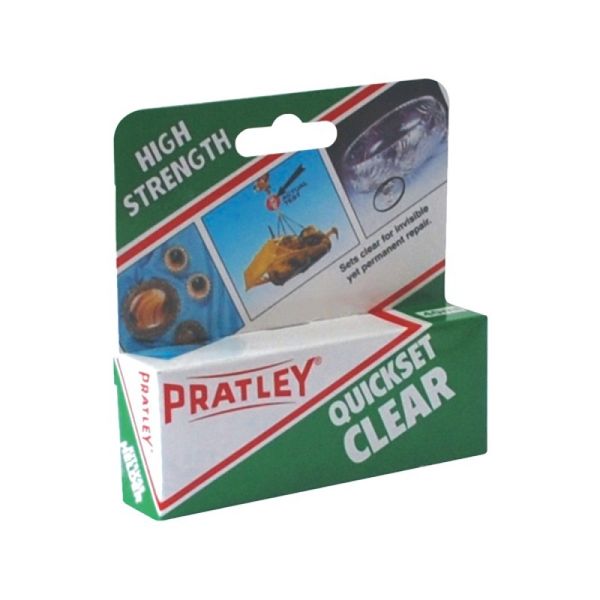 Bulk Pack x 4 Pratley - 40ml Quickset Glue - Clear