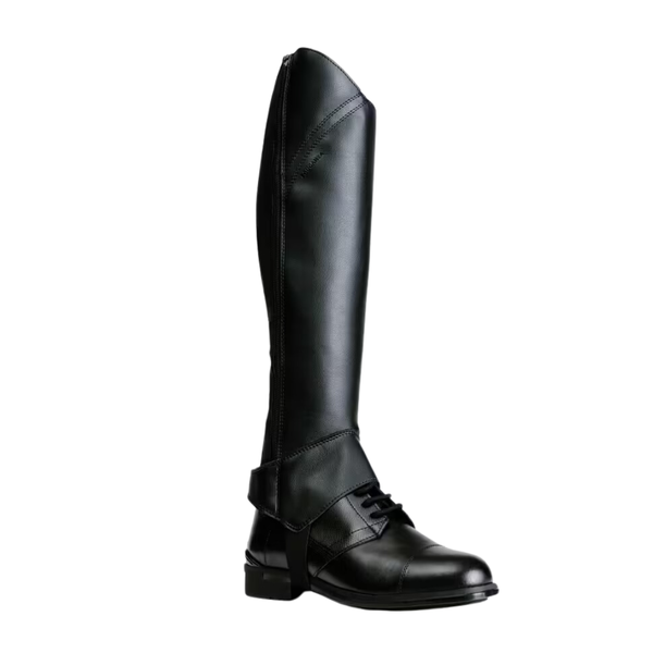 Fouganza Synthetic Horse Riding Half Chaps 500 - Short