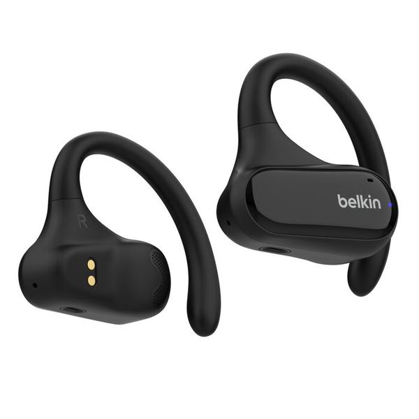 Belkin SoundForm ClearFit Open-Ear Wireless Earbuds, Lightweight Sports Earphones, Bluetooth Earbuds with Long-Lasting Comfort, IPX5-Rated Running