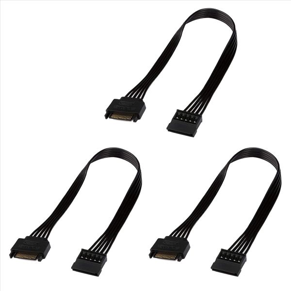 1Pcs Sata Power Extension Cable 15 Pin Sata Male To Female Extender