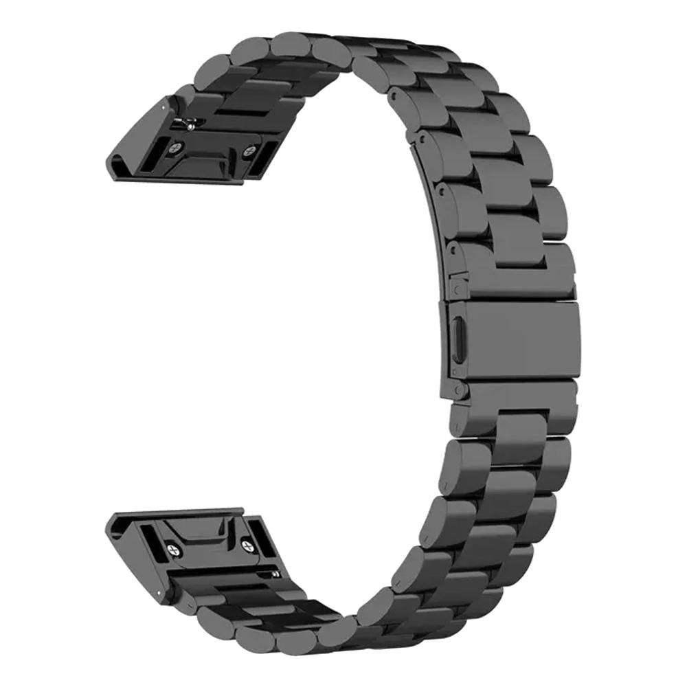 22mm Stainless Steel Link Band for Garmin - Black | Shop Today. Get it ...
