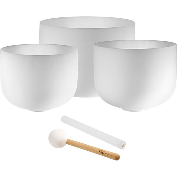 MEINL Sonic Energy Crystal Singing Bowl Set 9A/12F/14C