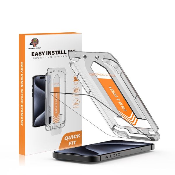 Easy Install Kit- Clear Glass Screen Protector iPhone 16/17 Compatible