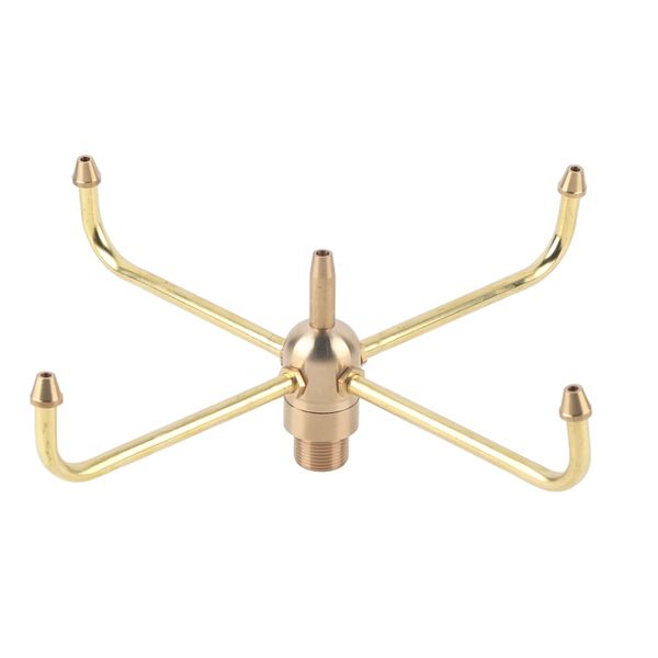 G1/2 G3/4 4 Arm Rotating Fountain Nozzle Pond Sprinkler