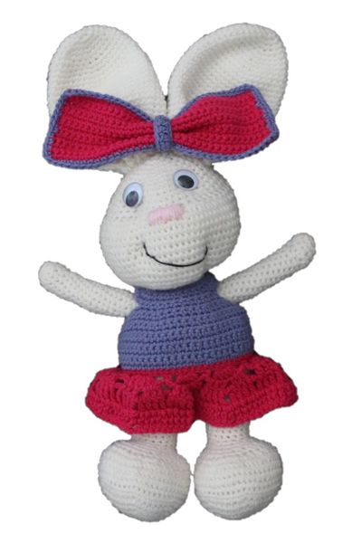 Crocheted Soft Toy - Little Miss Rabbit