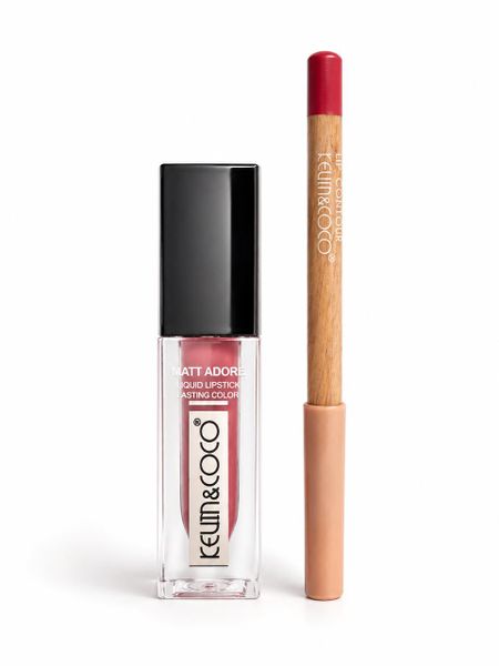 Matte Liquid Lipstick &amp; Lip Contour Pencil Set