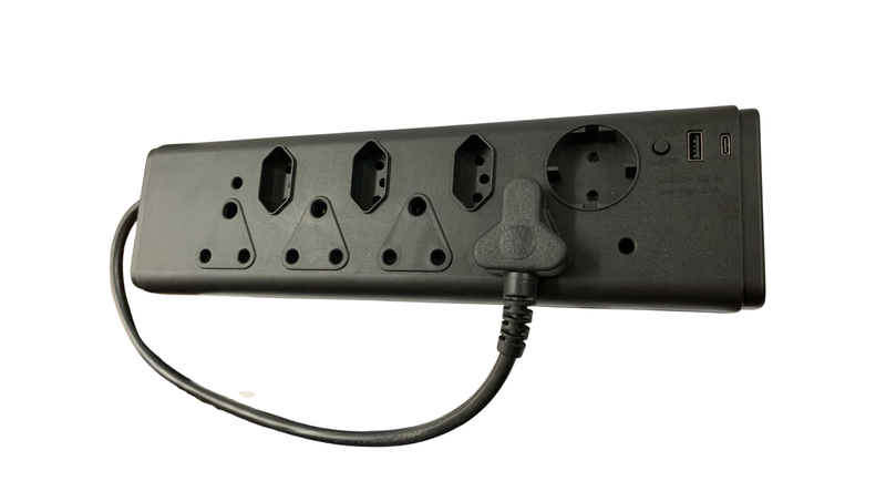 LESCO, 8 Way Black USB Multiplug
