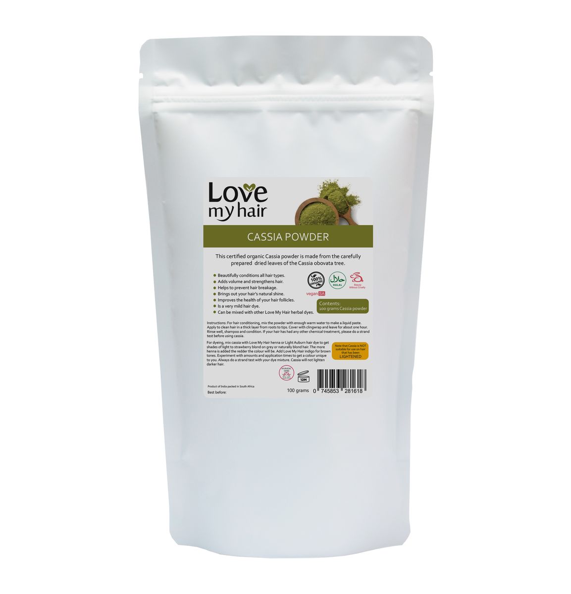 Love My Hair - Cassia powder - 100 grams