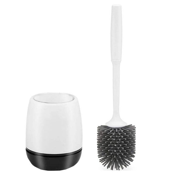 Wall Mounted No Scratch Soft Toilet Cleaner Brush