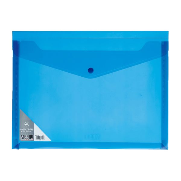 Meeco A4 Expandable Carry Folder Clear 5 Pack