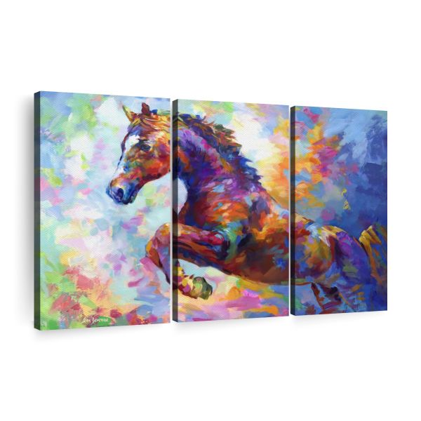 Canvas Wall Art Decor - 3-Piece The Super Stallion Canvas Print