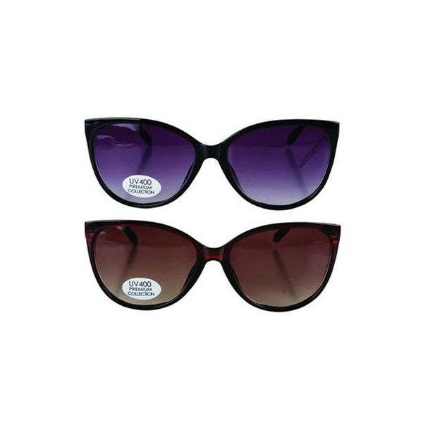 Sunglass Pre/Lds Rounded Cateye - 2 Pack