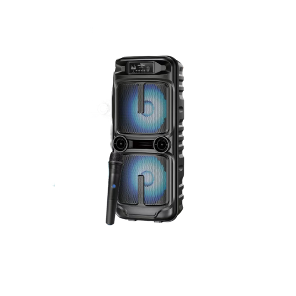 GTS-2021 8 inch RGB Lighting Party Karaoke Speaker With Wired Microphone