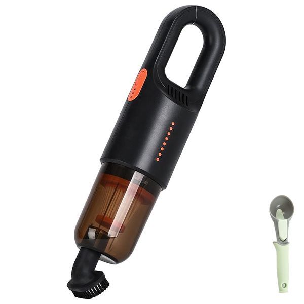 Portable Mini Handheld Wireless Vacuum Cleaner with Scoop-White